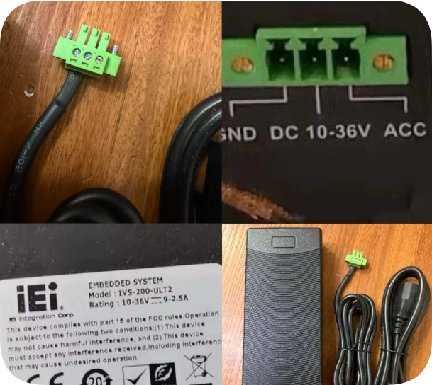 *Brand NEW*Suitable for iEi model IVS-200-ULT2; power supply (10–36V, 9–2.5A) featuring